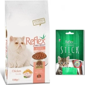 Kitten Tavuklu Yavru Kedi Maması 1,5 kg + Reflex Stick