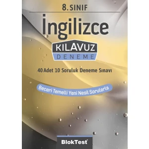 Bloktest Yayınları 8. Sınıf Ingilizce Kılavuz Deneme