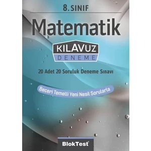 Bloktest Yayınları 8. Sınıf Matematik Kılavuz Deneme