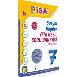 Damla Yayınevi Pisa Sosyal Bilgiler Yeni Nesil Soru Bankası - 7. Sınıf
