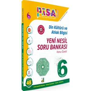 Damla Yayınevi Pisa Din Kültürü ve Ahlak Bilgisi Yeni Nesil Soru Bankası - 6. Sınıf