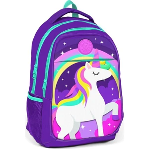 Kids Mor Unicorn Kız Çocuk İlk ve Orta Okul Çantası