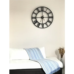 Gulhanıle Dekoratif Duvar Saati Mat Siyah 76 cm