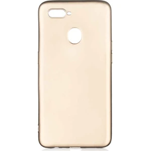 Tekno Grup Oppo A12 Kılıf Mat Premium Silikon Kılıf Gold