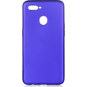 Tekno Grup Oppo A12 Kılıf Mat Premium Silikon Kılıf Saks Mavi