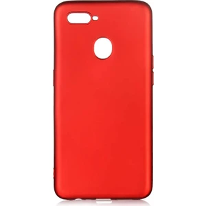 Tekno Grup Oppo A12 Kılıf Mat Premium Silikon Kılıf Kırmızı