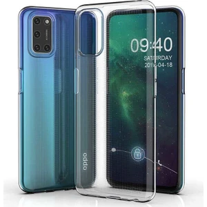 Tekno Grup Oppo A72 Silikon Kılıf Şeffaf + Tam Kaplayan 5D Cam Ekran Koruyucu