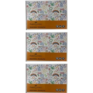 PP Kapak Eğlenceli Resim Defteri 30 Yaprak 25 x 35 cm 3'lü