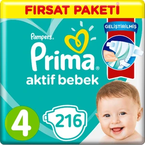 Bebek Bezi 4 Beden Fırsat Paketi 7-14 Kg (4*54) 216