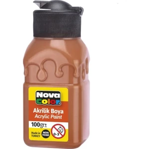 Nova Color Akrilik Boya Sise 100 gr Terakota