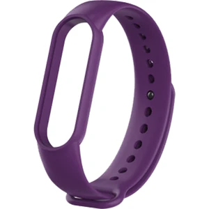 Xiaomi Mi Band 6 Akıllı Bileklik Uyumlu Silikon Kordon Kayış Mor