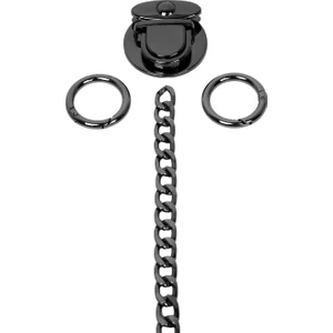 Antrasit Renk Çanta Zincir Set Zincir 110 cm x 11 mm