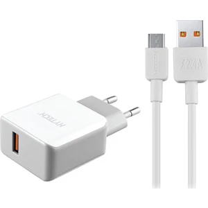 HY-XE30 Quick Charge QC3.0 2.4A Micro USB Kablolu Ev Şarj Adaptörü
