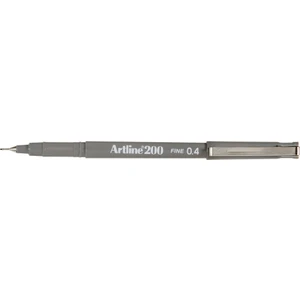 200 Fineliner İnce Uçlu Yazı ve Çizim Kalemi 0.4 mm Gri