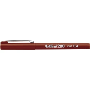 200 Fineliner İnce Uçlu Yazı ve Çizim Kalemi 0.4 mm Kahverengi