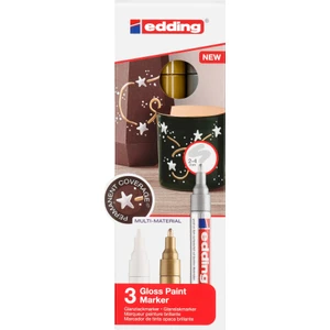 E-751 Boya Dekor. Markörü Kutu Metalik 1-2 mm Keçe Uç 3'lü