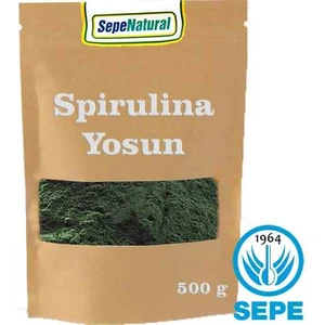 Sepe Natural Toz Spirulina 500 gr Gıdaya Uygun Analizli Siprulina Yosun