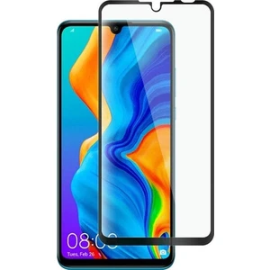 Tekno Grup Huawei P30 Lite Tam Kaplayan 9H Fiber Nano Ekran Koruyucu Siyah