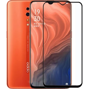 Tekno Grup Oppo Reno Z Tam Kaplayan 9H Fiber Nano Ekran Koruyucu Siyah