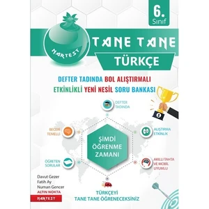 Nartest Yayınevi 6. Sınıf Yeşil Defter Tadında Tane Tane Türkçe