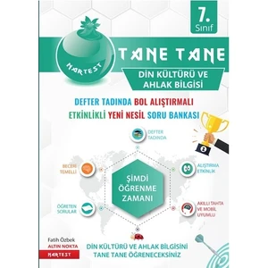 Nartest Yayınevi 7. Sınıf Yeşil Defter Tadında Tane Tane Din Kültürü Ve Ahlak Bilgisi