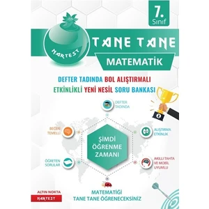 Nartest Yayınevi 7. Sınıf Yeşil Defter Tadında Tane Tane Matematik