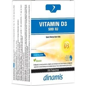 Vitamin D3 500IU 200 Püskürtme