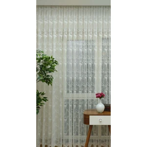 Esse Home Çiçek Desenli Fransız Dantel Tül Perde 100 x 250 Normal Pile 1/2.5