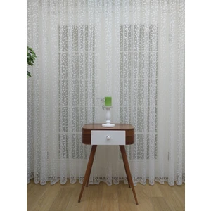 Esse Home Yaprak Desen Fransız Dantel Tül Perde & Kruvaze Perde 200 x 250 Normal Pile 1/2.5