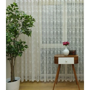 Esse Home Çiçek Desenli Fransız Dantel Tül Perde 100 x 200 Seyrek Pile 1/2