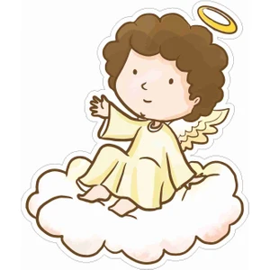 Sticker Atölyesi Melek - Angel Sticker - 20620 Renkli 10 x 8.5 cm