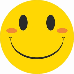Sticker Atölyesi Smiley - Emoji - Gülen Yüz Sticker - 20634 Renkli 10 x 10 cm