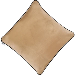 Ju Yaratıcı Tasarım Biyeli Kırlent Yastık Kılıfı Açık Kahve 44x44