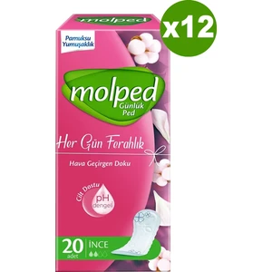 Günlük Parfümsüz Ped Her Gün Ferahlık 20'li x 12 Adet