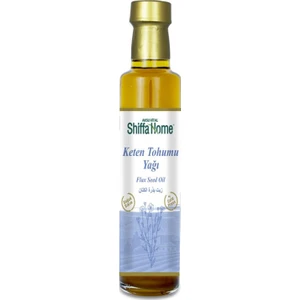 Shiffa Home Sepetse Keten Tohumu Yağı 250 ml Cam Şişe Soğuk Pres Keten Tohumu Yağı