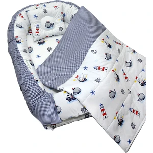 Berababy Babynest Pikeli Çapalı Model Bebek Yuvası 3 Parça Set