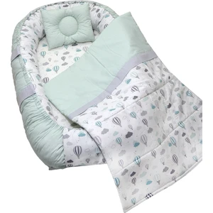Berababy Babynest Pikeli Uçan Balon Model Bebek Yuvası 3 Parça Set