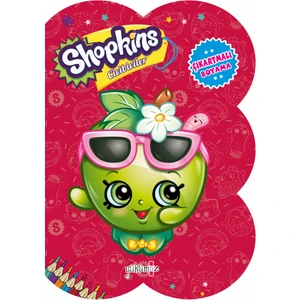 Shopkins Cicibiciler - Çıkartmalı Boyama - Kırmızı