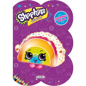 Shopkins Cicibiciler - Çıkartmalı Boyama - Mor