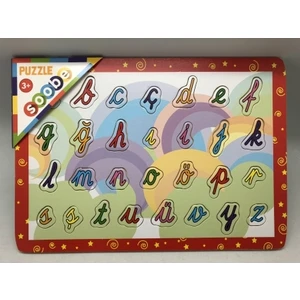 Ahşap Puzzle Alfabe - Küçük Harfler