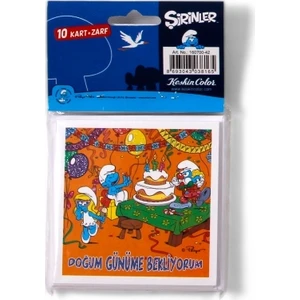 Doğum Günü Kart+Zarf 10 Lu
