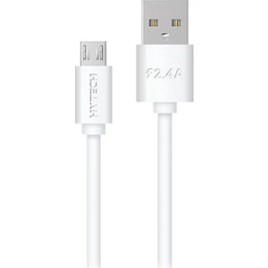 HY-X87 1 mt 2.4A Micro USB Beyaz Şarj Kablosu
