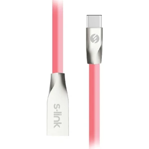 S-link Swapp SW-C705 2A 1 mt Pembe Type-C Data + Şarj Kablosu