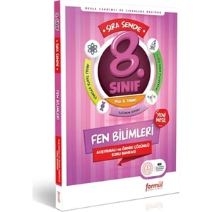 Formül Yayınları Sıra Sende 8. Sınıf Fen Bilimleri Alıştırmalı ve Örnek Çözümlü Soru Bankası