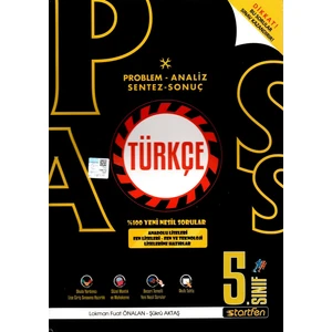 Startfen Yayınları Pass 5. Sınıf Türkçe Yeni Nesil Soru Bankası