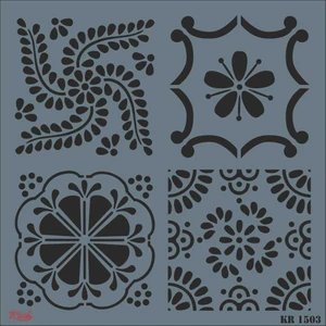 Kr 1503 Fayans Stencil 30 x 30 cm