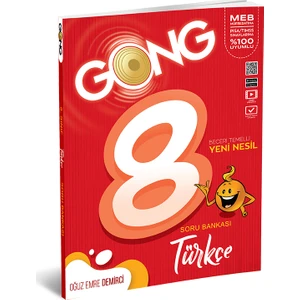 Eğiten Kitap Gong Yayınları 8. Sınıf Türkçe Soru Bankası