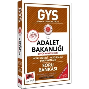 Yargı Yayınevi GYS T.C. Adalet Bakanlığı Şoför Kadrosu İçin Konu Özetli Soru Bankası