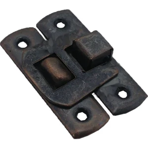 Eskitme Kutu Kilidi 4 Adet Antik Renk Yaylı Dekoratif Klips Sandık Kilidi Hobi Kilit Emniyet