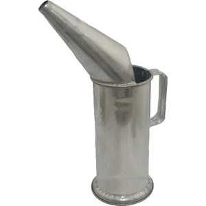 Yağdanlık 2 Litrelik Ağızlı Ağızlı 2 Kiloluk Aktarma Kabı Hunili Metal Galveniz